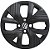 JG 4 Calota Polo Track 2023 2024 Aro 15 Black Fosco com Emblema - Imagem 4