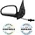 PAR Retrovisor Parati G2 1995 1996 1997 1998 1999 2 Portas Com Controle - Imagem 6