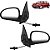 PAR Retrovisor Parati G2 1995 1996 1997 1998 1999 2 Portas Com Controle - Imagem 1