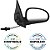 PAR Retrovisor Parati G2 1995 1996 1997 1998 1999 2 Portas Com Controle - Imagem 5