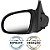 Retrovisor Corsa Sedan Wagon Pickup 1993 a 2002 Sem Controle - Imagem 4
