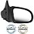 Retrovisor Corsa Sedan Wagon Pickup 1993 a 2002 Sem Controle - Imagem 3