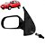 Retrovisor Palio 2 Portas 2001 2002 2003 Com Controle - Imagem 5