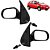 Retrovisor Palio 2 Portas 2001 2002 2003 Com Controle - Imagem 1