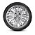 JG 4 Calota Gol Power G5 2009 10 11 Aro 14 Prata Metálico com Emblema - Imagem 2