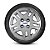 JG 4 Calota Fiesta Hatch Sedan 2011 12 13 Aro 14 Prata Metálico com Emblema - Imagem 2