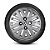 JG 4 Calota Saveiro G5 2009 10 11 Aro 13 Prata Metálico com Emblema - Imagem 2