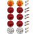 10 Lanterna Traseira 125mm Ônibus Caminhão Carreta 10 LED 24V +Conector - Imagem 1