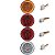4 Lanterna Traseira 125mm Caminhão Carreta Mod. Randon 10 LED 24V +Conector - Imagem 1
