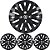JG 4 Calota Voyage G5 2009 10 11 Aro 14 Black Piano com Emblema - Imagem 1