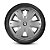 JG 4 Calota Clio Aro 14 2011 12 13 Prata Metálico + Emblema - Imagem 2