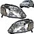 PAR Farol Fox 2004 2005 2006 2007 a 2009 Foco Simples Cromado - Imagem 1