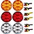 6 Lanterna Traseira 96mm Ônibus Caminhão Bugue 10 LED 24V +Conector - Imagem 1