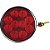 Lanterna Traseira 96mm Ônibus Caminhão Bugue 10 LED VM 24V + Conector - Imagem 1