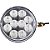 Ônibus / Caminhão / Carreta - KIT Lanterna Traseira Luz de Ré LED Ø 9.60 cm 24 volts - Imagem 1