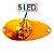 KIT 8 Lanterna Lateral Ônibus Dupla Função 5 Led BIVOLT +Conector - Imagem 3