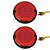 2 Lanterna Traseira 125mm Ônibus Comil Mascarello Neobus 10 LED VM 24V + Conector - Imagem 1