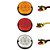 3 Lanterna Traseira 125mm Ônibus Comil Mascarello Neobus 10 LED 24V + Conector - Imagem 1