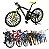MTB-mountain bike corrida brinquedo Mini 1:10 - Imagem 3
