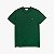 Camiseta Lacoste Jérsei de Algodão Pima com Gola Redonda - Verde Escuro - Imagem 1