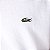 Camiseta Lacoste  Jérsei de Algodão Pima com Gola V - Branco - Imagem 7
