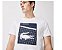 Camiseta Lacoste Sport Ultra Dry Estampa Croco 3D Quadra - Branca - Imagem 2