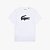 Camiseta Lacoste Sport de Algodão Estampa 3D Branca - Imagem 1