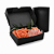 Caixa Para Delivery Preta Impermeável - 17x11x4,5 cm (50 unidades) - Imagem 4