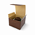 Caixinha Para Brigadeiro Individual (25 unidades) 6x6x4 cm - Marrom - Imagem 1