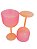 Taça de Gin Fosca Bicolor Rosa Laranja de 500 ml - Imagem 4
