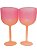 Taça de Gin Fosca Bicolor Rosa Laranja de 500 ml - Imagem 1