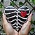 Coração Esqueleto em Madeira para Parede - Imagem 8