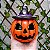 Abóbora Porta Velas com Chapéu de Caveira Halloween - Imagem 8