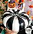 Abóbora de Halloween Decorativa com Pingente de Caveira - Imagem 8
