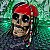 Caveira Jack Sparrow - Piratas do Caribe - Imagem 1