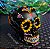 Caveira Mexicana Branca ou Preta com detalhes coloridos (Pequena) - Imagem 3