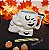 Caneca de Caveira Branca com estampa de Morcegos 350ml - Imagem 2