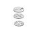 Kit 3 Discos Ralador Queijo RQ15 Gpaniz - Imagem 1