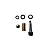 Kit Eixo Porca Bucha Retentor Liquidificador LAR LS 04-10 Skymsen - Imagem 1