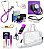 Kit Material de Enfermagem Completo com Aparelho e Estetoscópio Incoterm Lilás/Roxa + Medidor de Glicose G-Tech  + Bolsa Estágio - Imagem 2