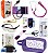 Kit de Enfermagem Completo com Medidor de Glicose + Oximetro - Necessaire Transparente - Imagem 5