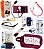 Kit de Enfermagem Completo com Medidor de Glicose + Oximetro - Necessaire Transparente - Imagem 1