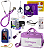 Kit Material De Enfermagem Premium Completo + Glicose G-tech - Bolsa Fechada - Imagem 1