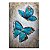 Quadro Pintura Tela borboleta amante azul Sala de Estar 5124 - Imagem 3