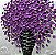 Quadro Pintura Tela vaso flor roxa preto contemporânea 5358 - Imagem 3