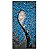 Quadro Pintura Tela fundo árvore vertical azul flor 5361 - Imagem 2