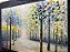 Quadro Pintura Tela desfama quente handmade floresta 5387 - Imagem 4