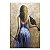 Quadro Pintura Tela vestido elegante violino menina 5524 - Imagem 1