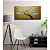 Quadro Pintura Tela brancas cozinha preto textura ouro 5529 - Imagem 1