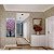 Quadro Pintura Tela flor vaso vertical corredor rosa 5544 - Imagem 1